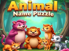 Game Animal Name Puzzle