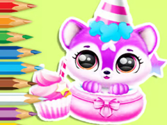 Game Coloring Book: Baby Fluff's Birthday