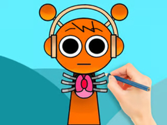 Game Coloring Book: Sprunki Horror Oren