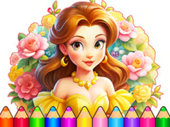 Game Coloring Book: Flower Dress Up