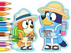 Game Coloring Book: Bluey Camping