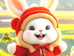 Game Jigsaw Puzzle: Hiking Bunny
