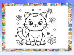 Game Beautiful Cats Coloring Book