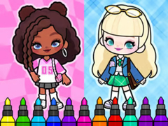 Game Coloring Book: Aha World Sporty Girl