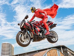Game Real Motorbike Super Hero Stunt 3D