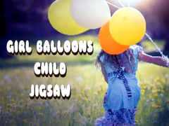 Game Girl Balloons Child Jigsaw