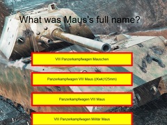 Game Tank Quiz: Maus