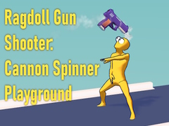 Game Ragdoll Gun Shooter: Cannon Spinner Playground