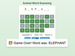 Game Animal Word Guessing Game