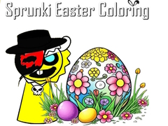 Game Sprunki Easter Coloring