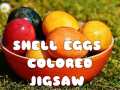 Game Shell Eggs Colored Jigsaw