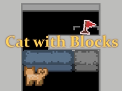 Game Cat with Blocks