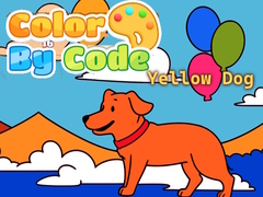 Game Color By Code: Yellow Dog