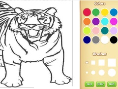 Game Tiger Coloring Book