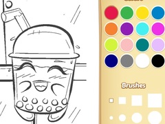Game Boba Tea Coloring Book for Kids