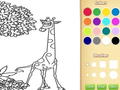 Game Jungle Animals Coloring Book for Kids
