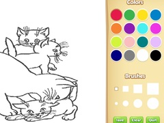 Game Cats Coloring Book For Kids