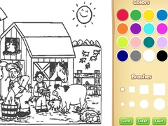 Game Farm Coloring Book For Kids