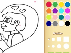 Game Love Coloring Book For Kids