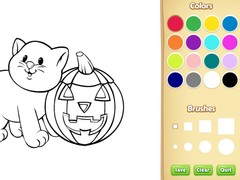 Game Halloween Coloring Book