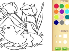 Game Flowers Coloring Book For Kids
