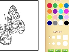 Game Butterflies Coloring Book for Kids