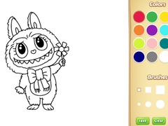 Game Labubu Doll Coloring Book for Kids