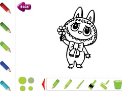 Game Labubu Coloring Pages