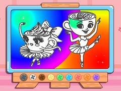 Game Coloring Book: Ballerina Cappuccin