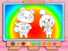 Game Coloring Book: Animal Crossing