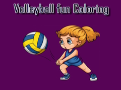 Game Volleyball Fun Coloring