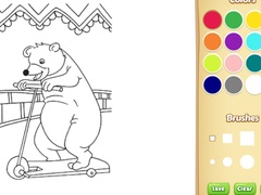 Game Circus Animals Coloring Book