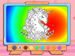 Game Coloring Book: Glitter Unicorn