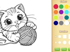 Game Cat Coloring Book