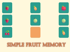 Game Simple Fruit Memory