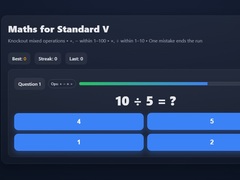 Game Maths For Class V