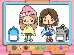 Game Coloring Book: Toca Boca Back To School