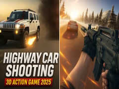 Game Highway Car Shooting 3D Action Game 2025