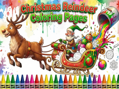 Game Christmas Reindeer Coloring Pages
