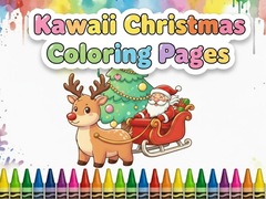 Game Kawaii Christmas Coloring Pages