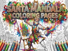 Game Santa Mandala Coloring Pages