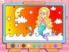 Game Coloring Book: Moonlight Mermaid