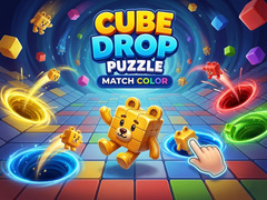 Game Cube Drop Puzzle: Match Color