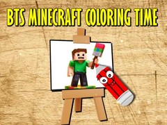 Game BTS Minecraft Coloring Time