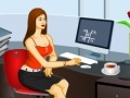 Game Office Slacking: Anna in the Office